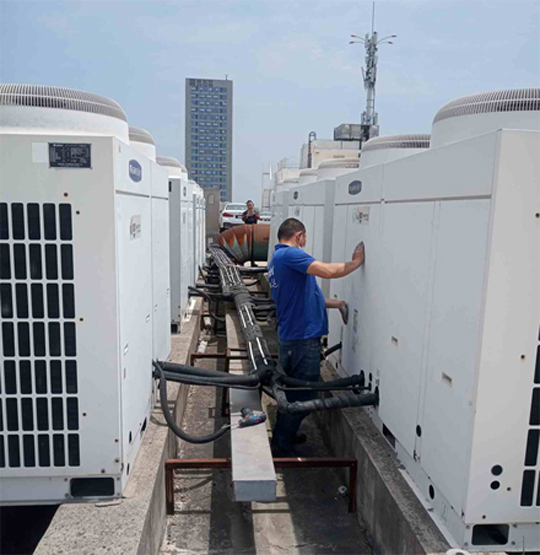 白云中央空调制热和不制冷系统维修方法